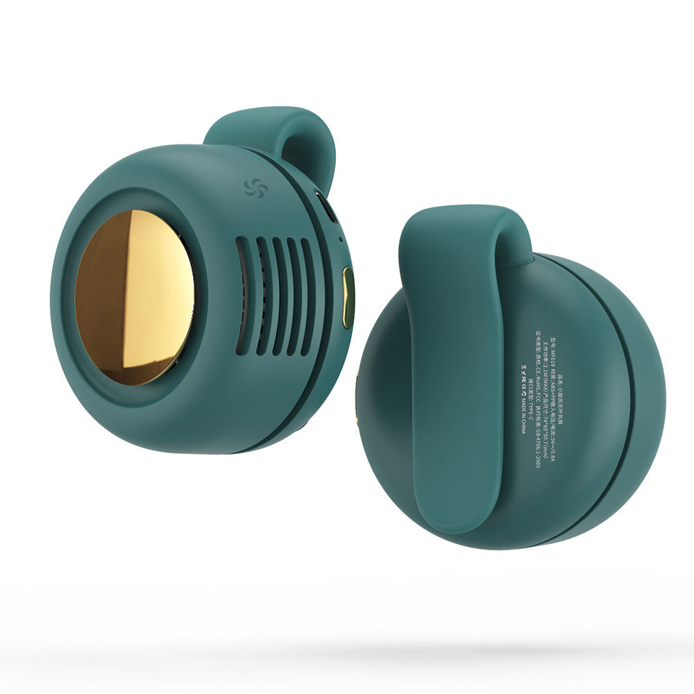 Portable Clip-on Mini Fan with No Blades, Compact Handheld Fan for Waist or Bag, Direct Factory Supply