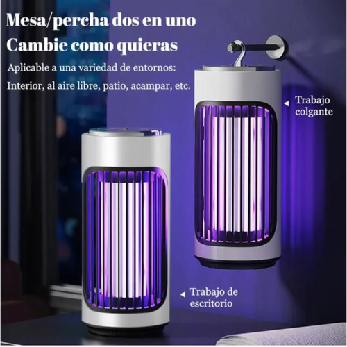 Lampara anti mosquitos recargable