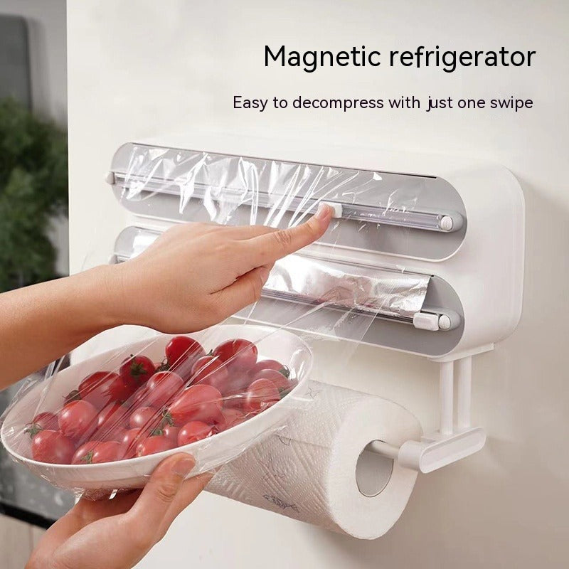 Wall-Mounted Plastic Wrap Cutter