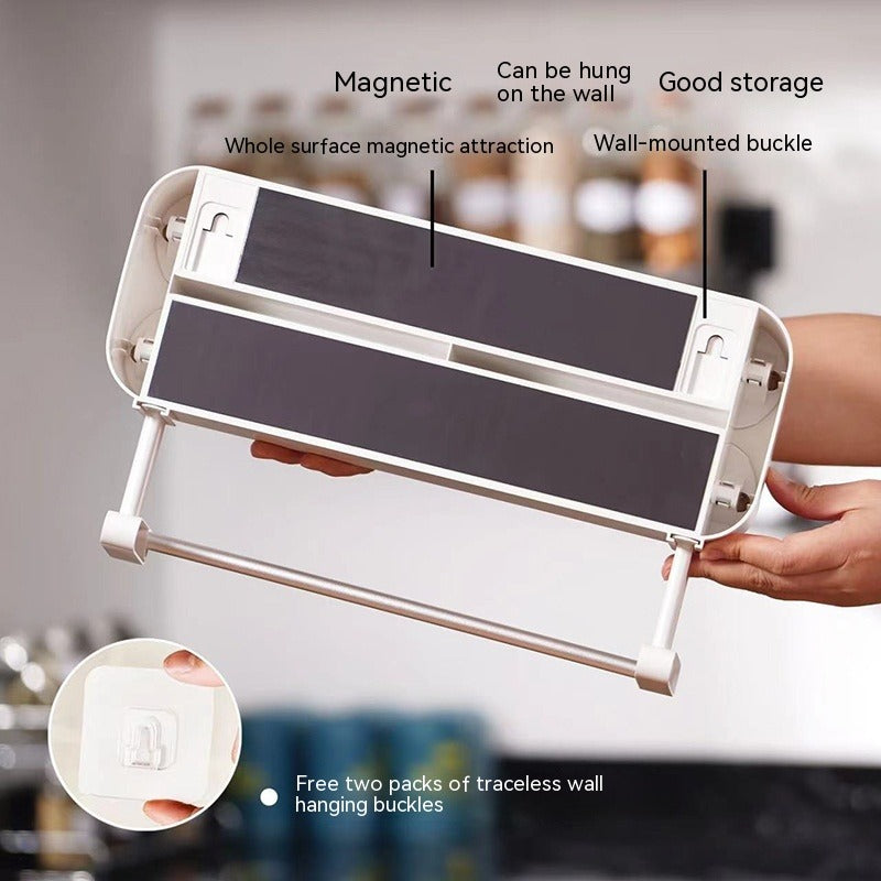 Wall-Mounted Plastic Wrap Cutter