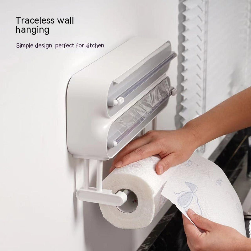 Wall-Mounted Plastic Wrap Cutter