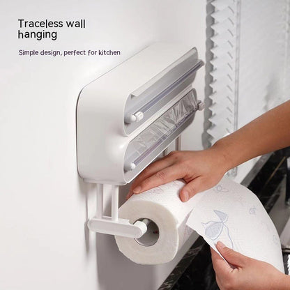 Wall-Mounted Plastic Wrap Cutter