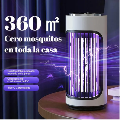 Lampara anti mosquitos recargable